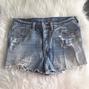 American eagle high rise cut offs